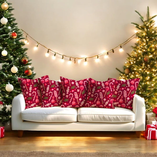 Sweet Treats Velvet Christmas Cushion Cover