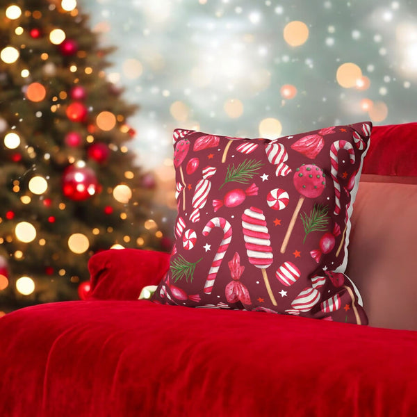 Sweet Treats Velvet Christmas Cushion Cover