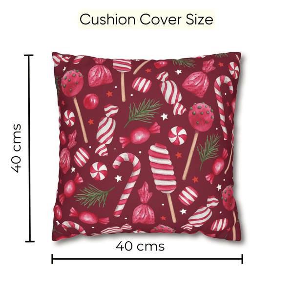Sweet Treats Velvet Christmas Cushion Cover