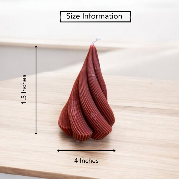 Swirl Glow Christmas Soy Wax Candle Set of 2