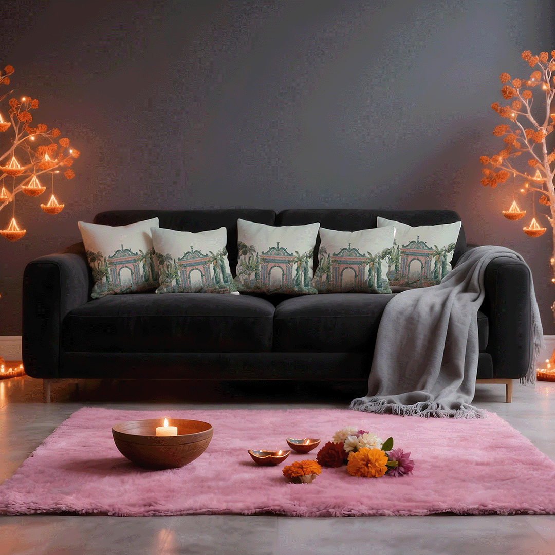 Tropical Arches Cushion Cover