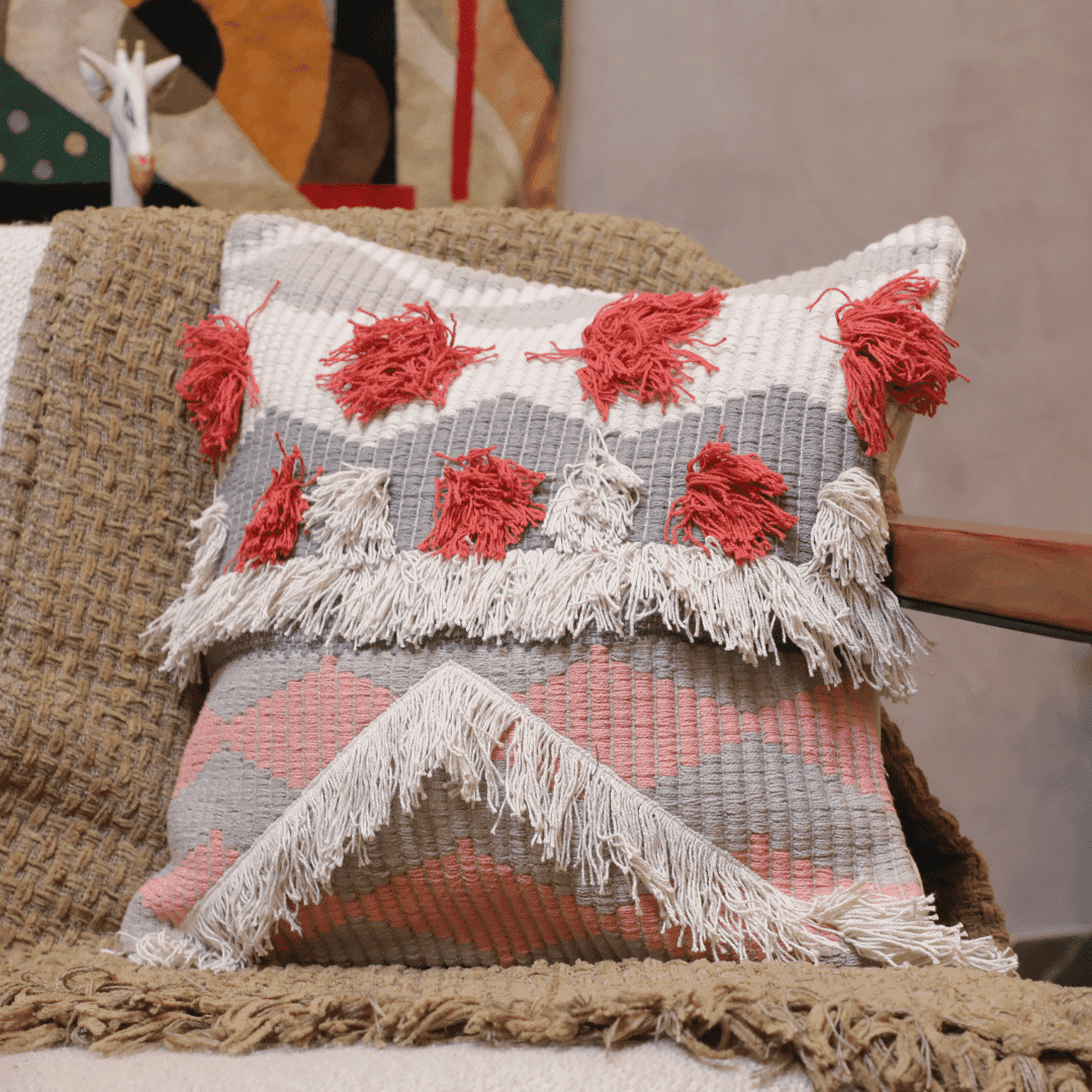 Tufted Boho Charm Cushion Cover - Set of 5