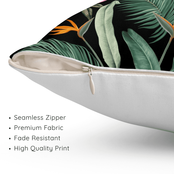 Velvet Tropicana Cushion Cover