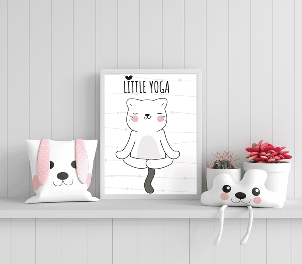 Zen Kitty - Framed Wall Art