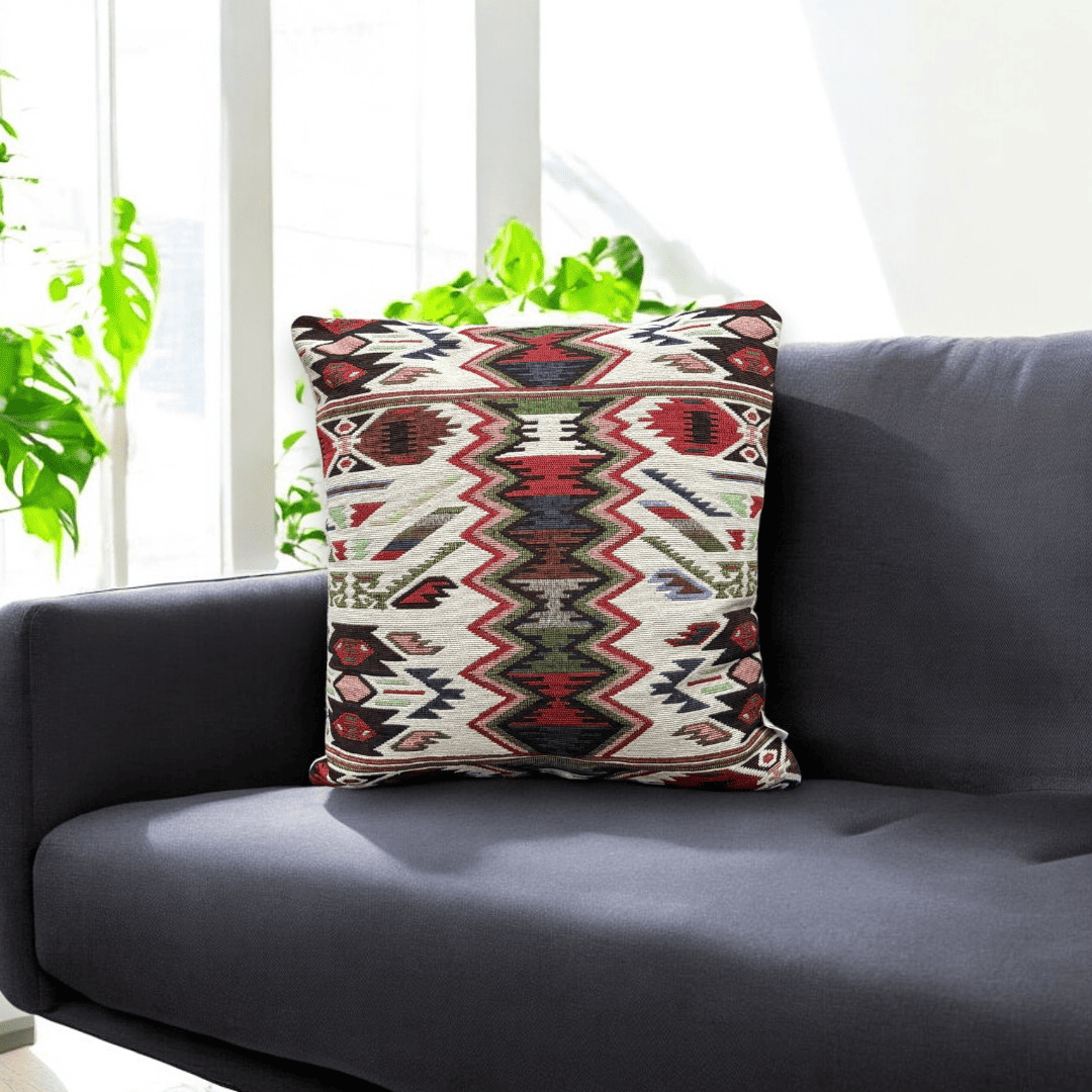 Zigzag Fiesta Jacquard Cushion Cover
