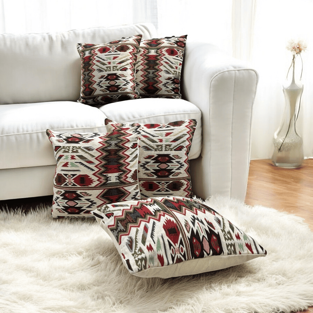 Zigzag Fiesta Jacquard Cushion Cover