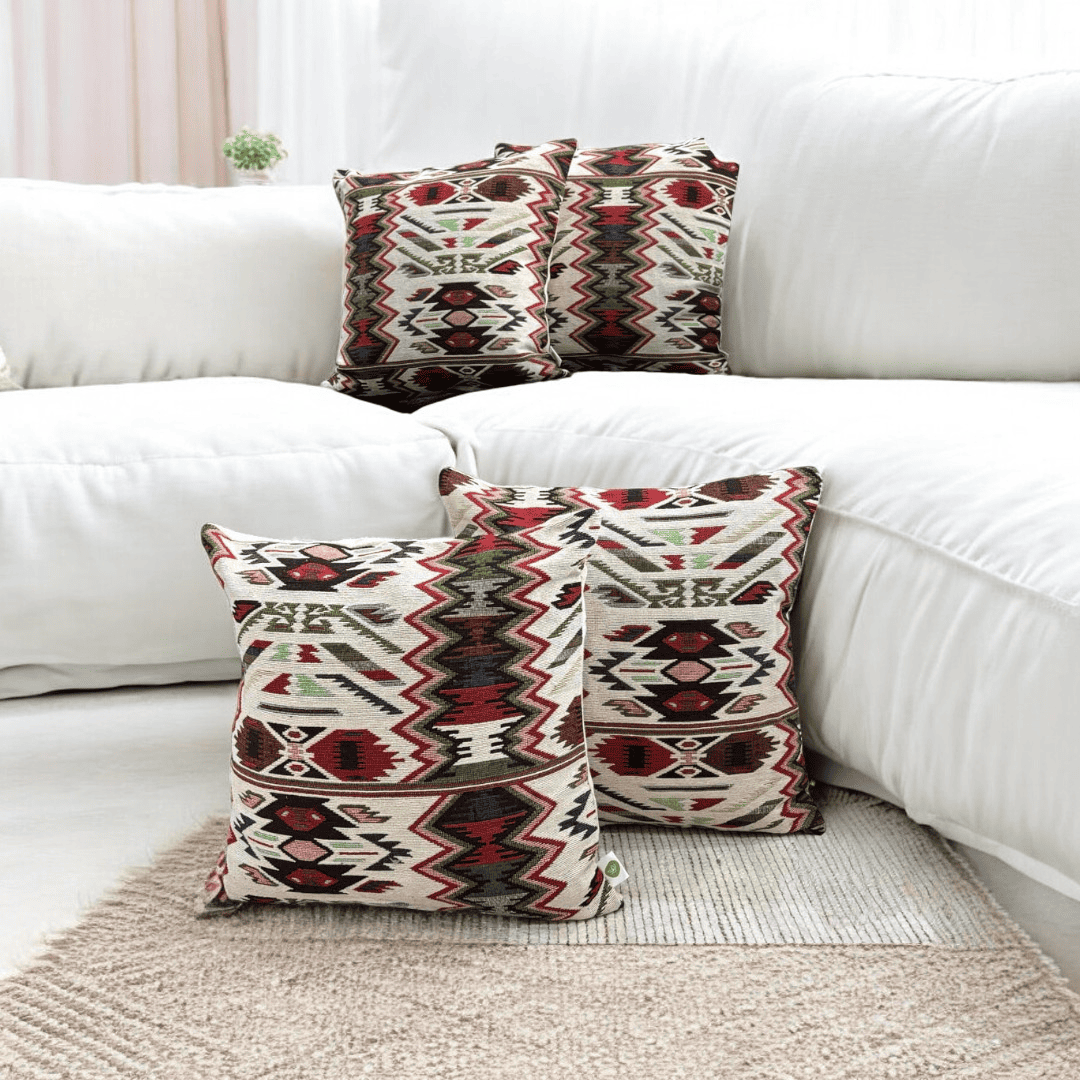 Zigzag Fiesta Jacquard Cushion Cover