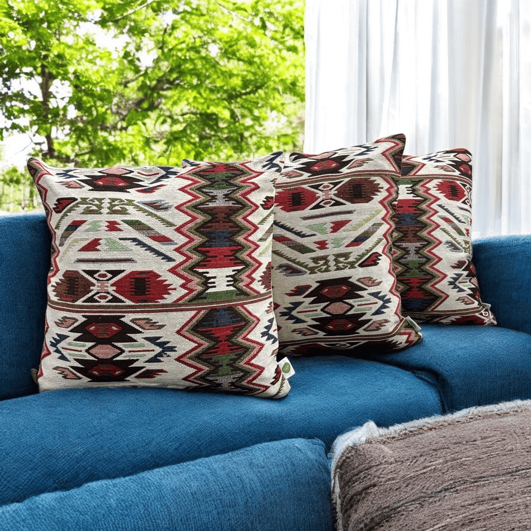 Zigzag Fiesta Jacquard Cushion Cover