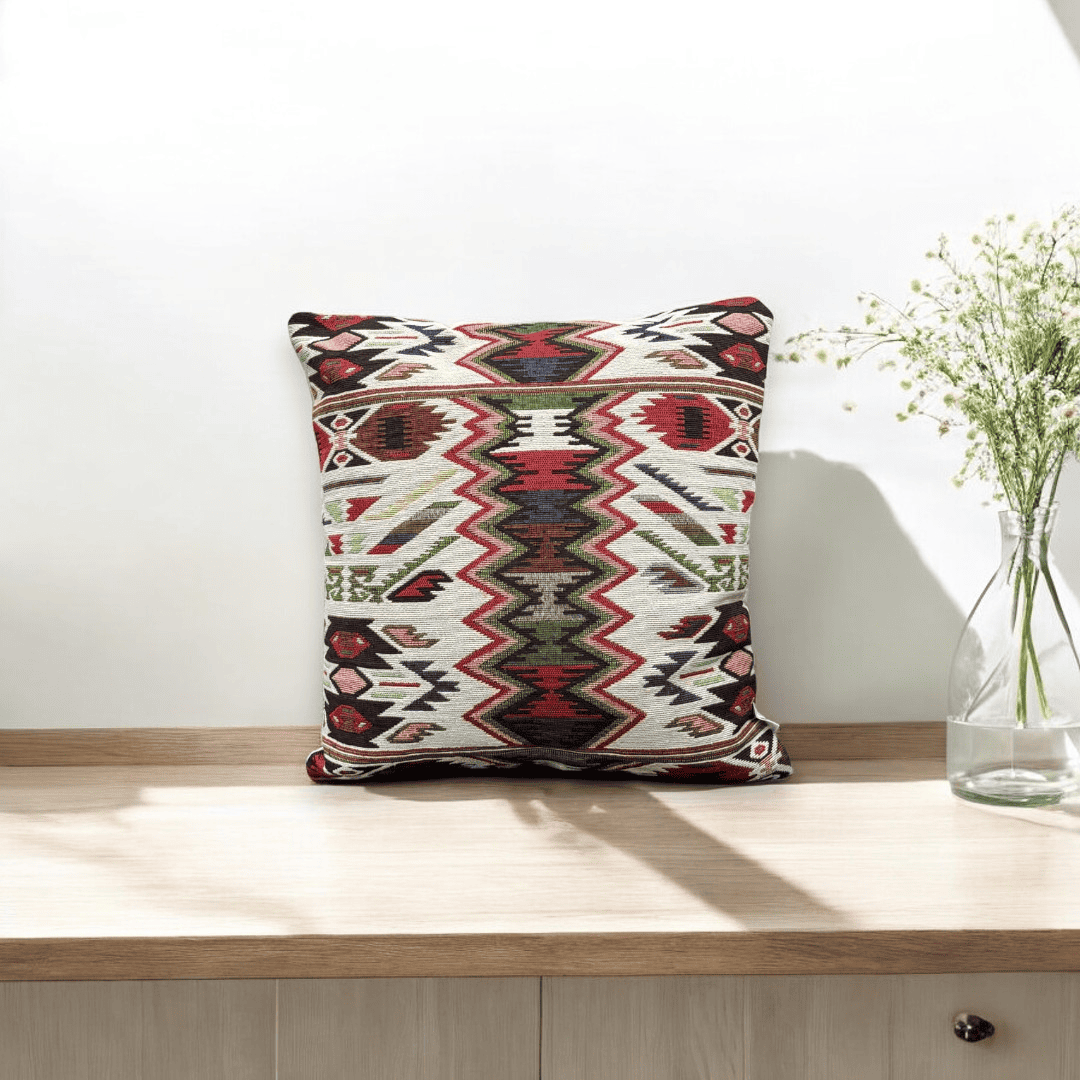 Zigzag Fiesta Jacquard Cushion Cover