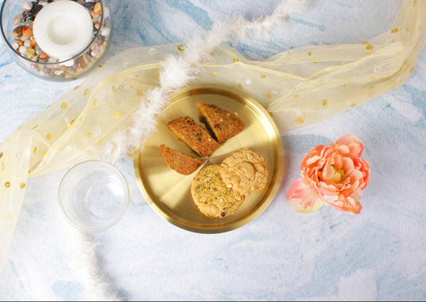 Paramparagat Upyogita Swarna Maharani Pure Brass 9' Snacks Plates