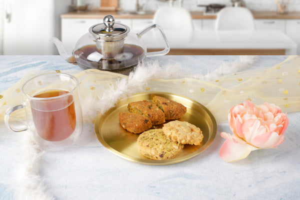 Paramparagat Upyogita Swarna Maharani Pure Brass 9' Snacks Plates