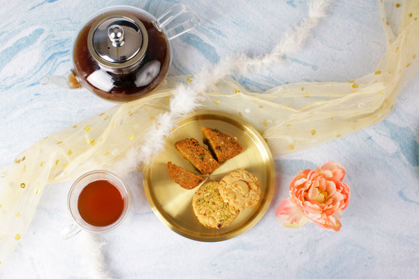 Paramparagat Upyogita Swarna Maharani Pure Brass 9' Snacks Plates