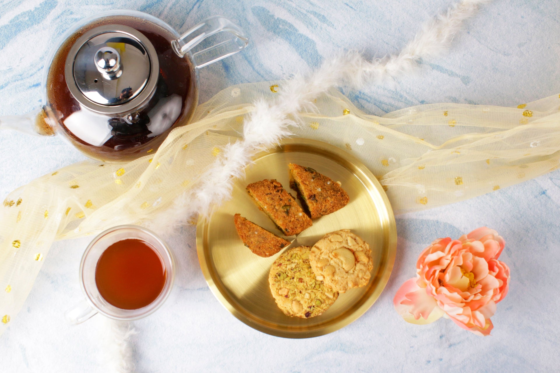 Paramparagat Upyogita Swarna Maharani Pure Brass 9' Snacks Plates