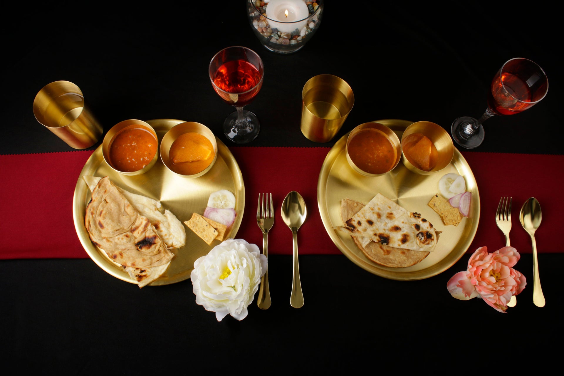 Paramparagat Upyogita Swarna Devyani 13' Brass Dinner Set