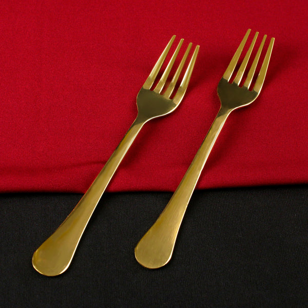 Paramparagat Upyogita Swarna Brass Forks