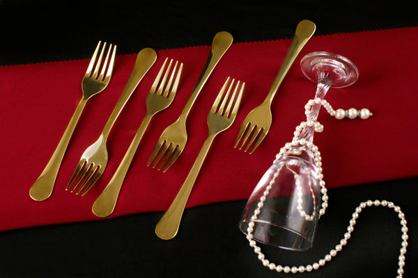 Paramparagat Upyogita Swarna Brass Forks