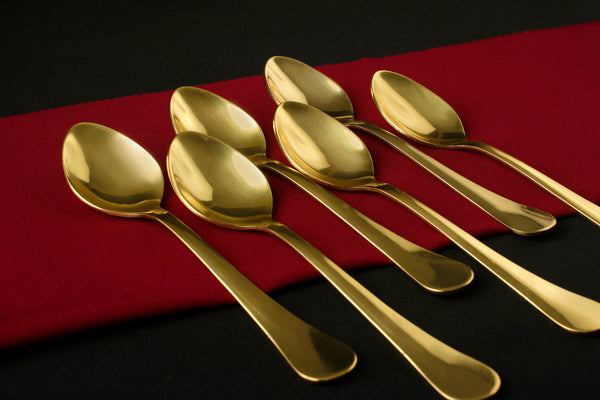 Paramparagat Upyogita Swarna Brass Spoons