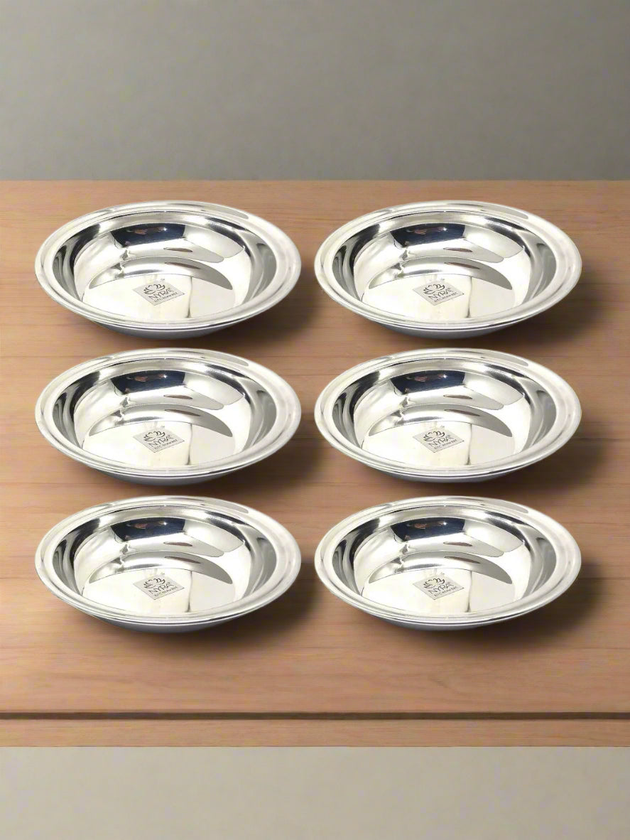Stainless Steel Dahivada Serving Bowl 