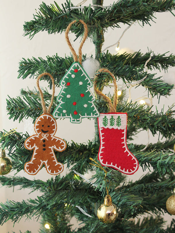 Christmas Ornament - Set Of 3 (Multi)