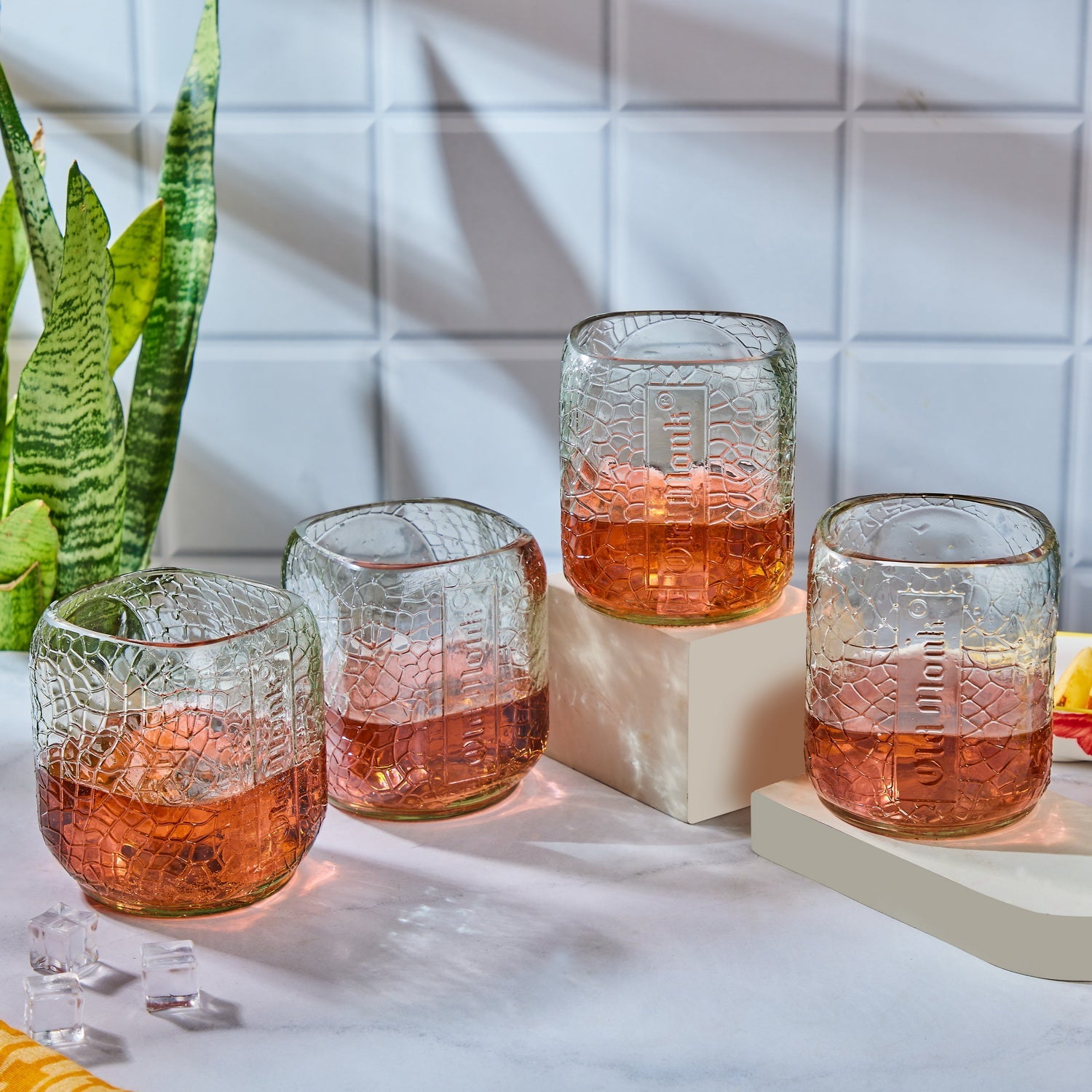 Old Monk Classic Medium Glass Set (4 pcs) – Heritage Meets Sustainability