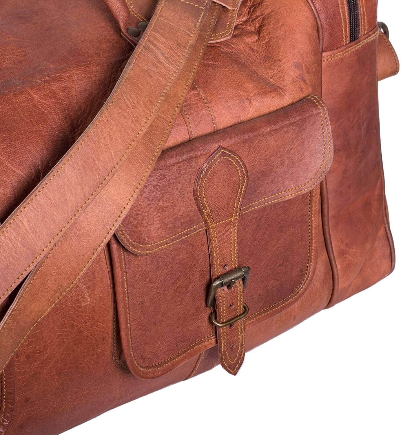Oversized Men's Leather Weekender Duffle Bag Classy Leather Bags Bags
