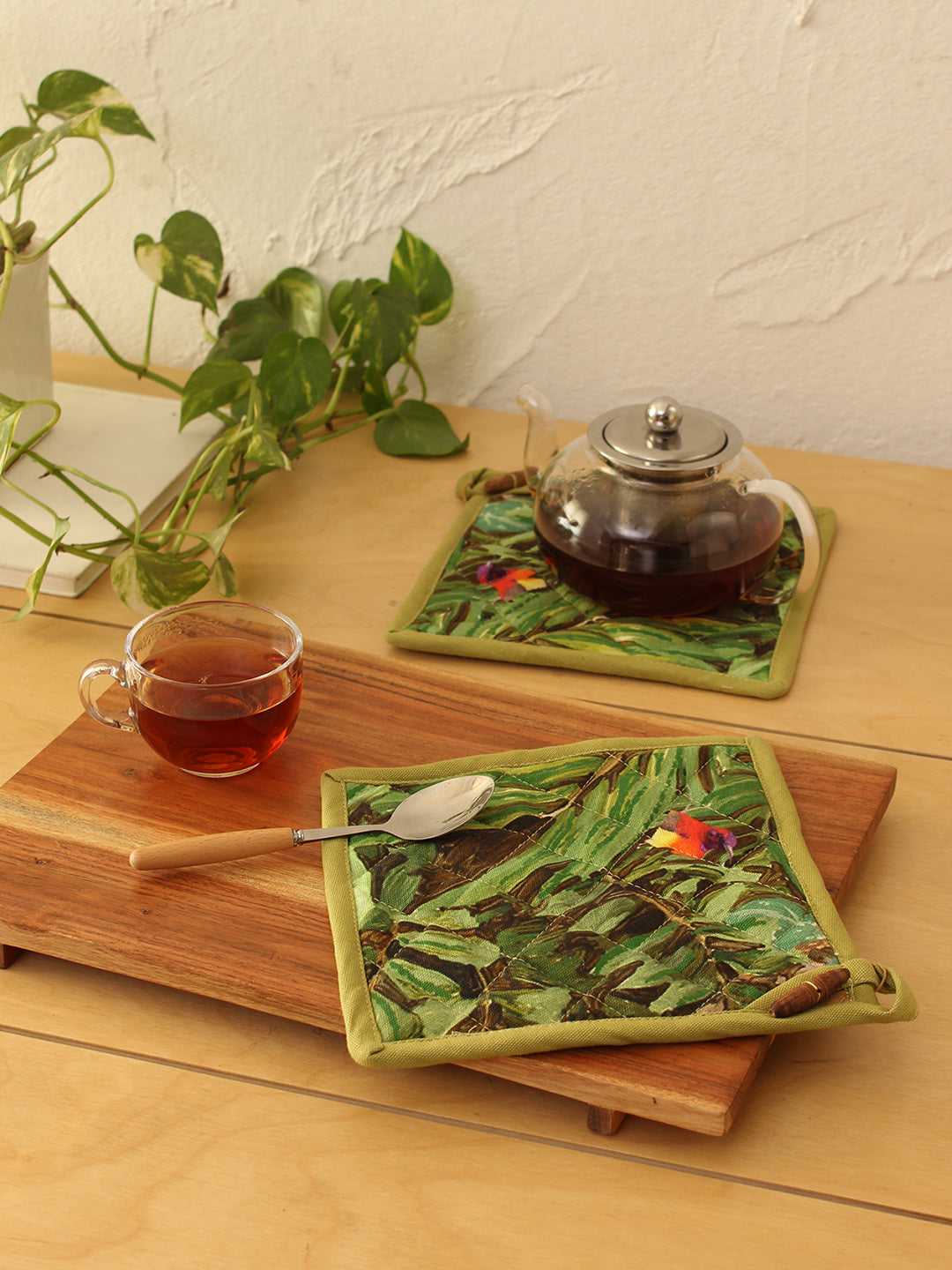 Sunderbans Pot Holder (Green)