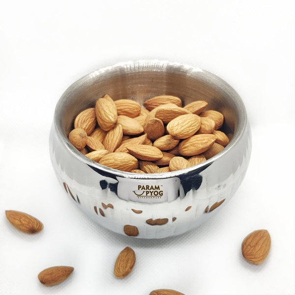 Param Upyog SS Double Wall Dry Fruit Bowl (Set Of 3)