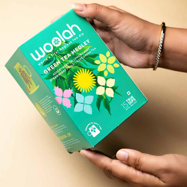 TRIAL PACK with ALL GREEN TEA variants - Green Tea | Lemon Green Tea | Mint Green Tea | Tulsi Green Tea | Strawberry Green Tea