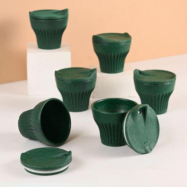Eha Earth Friendly Rafter Coffee Mug with Lid | Set of 6