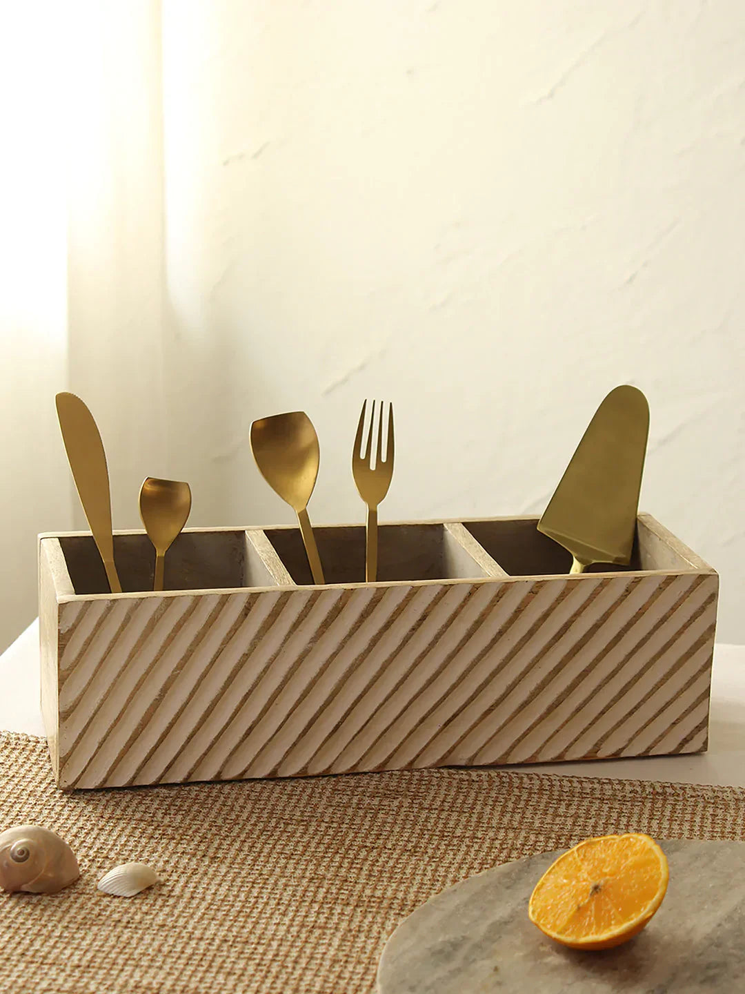 Wooden Cutlery Holder