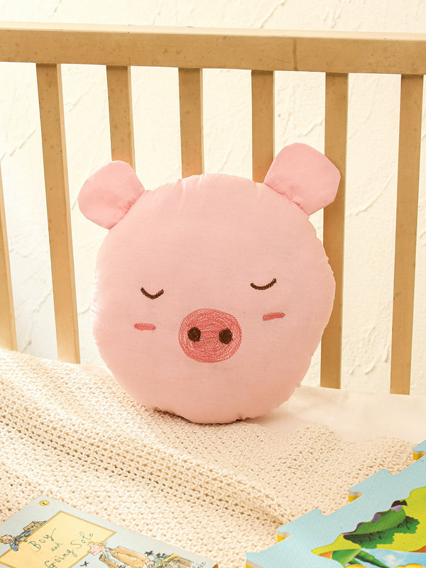 Shaped Cushion Cover - Happy Piglet