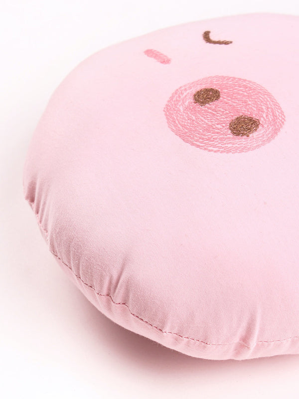 Shaped Cushion Cover - Happy Piglet