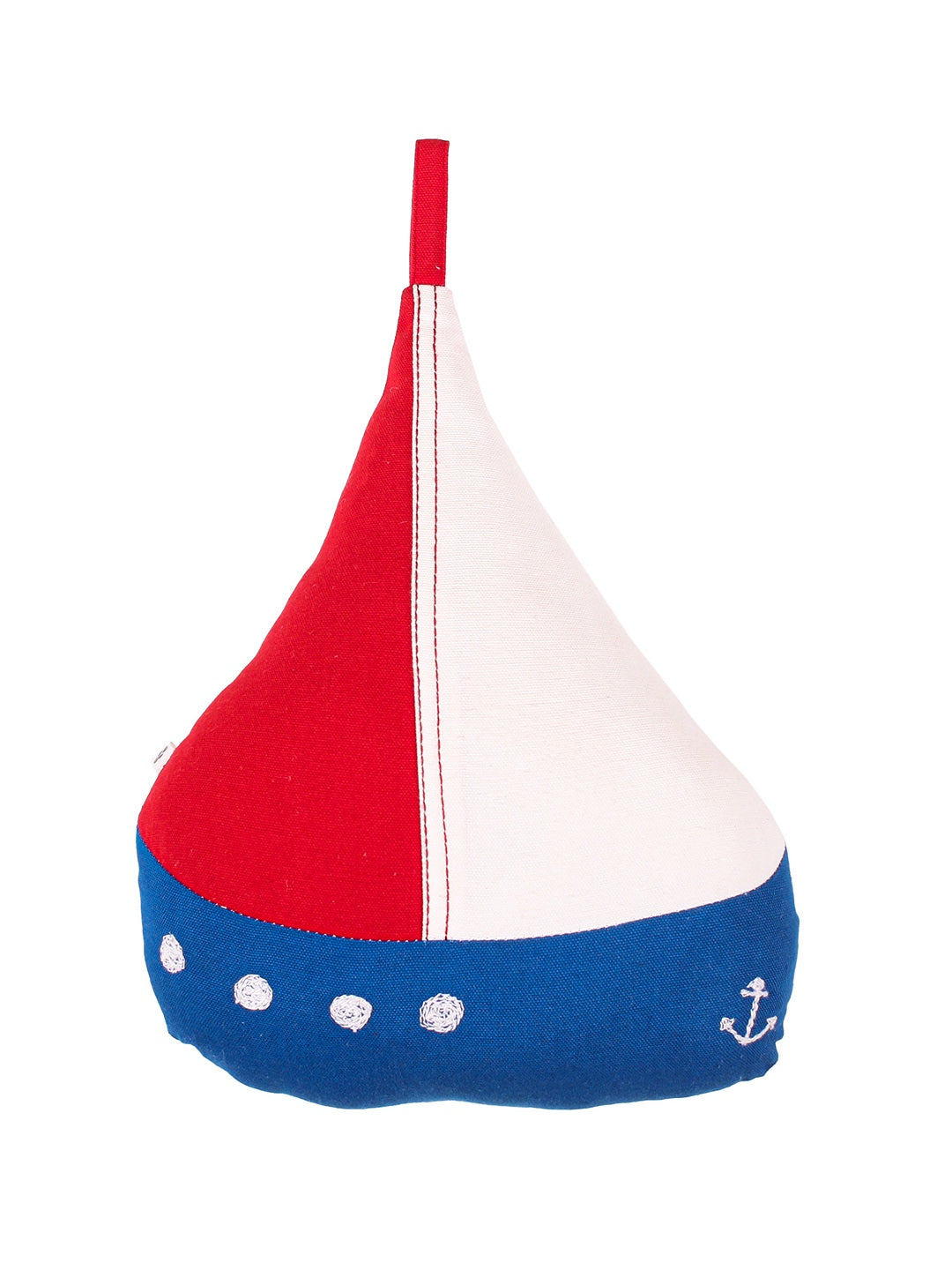 Shaped Cushion Cover - Happy Sailor Boat