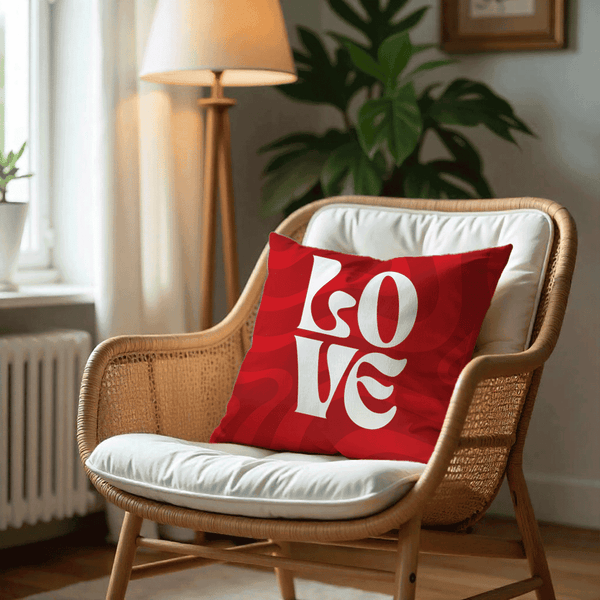 Love Cushion Cover for Valentine - Velvet - 16x16in