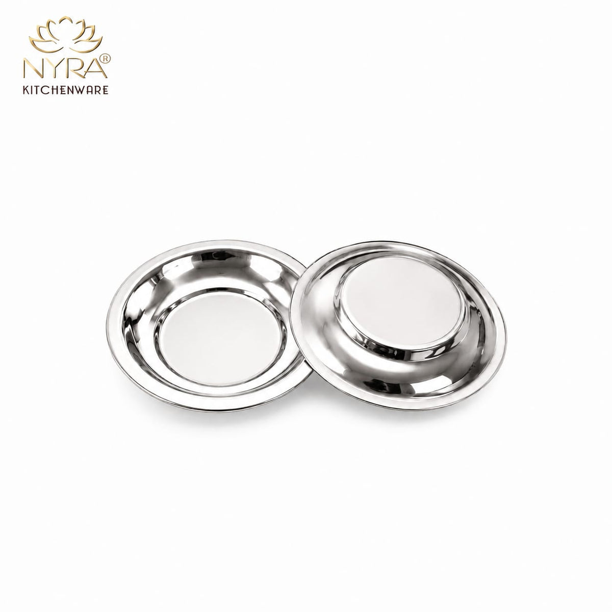 Stainless Steel Cover Plate for Glass - Set of 6pcs.
