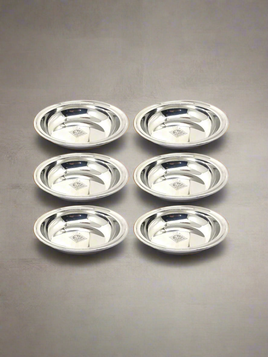 Stainless Steel Dahivada Serving Bowl 