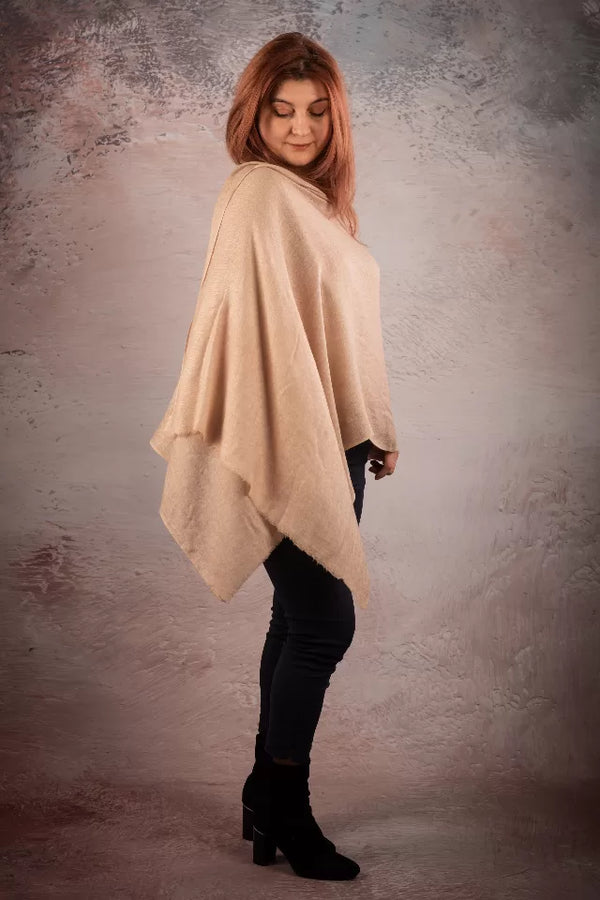 Sal pashmina bej uni