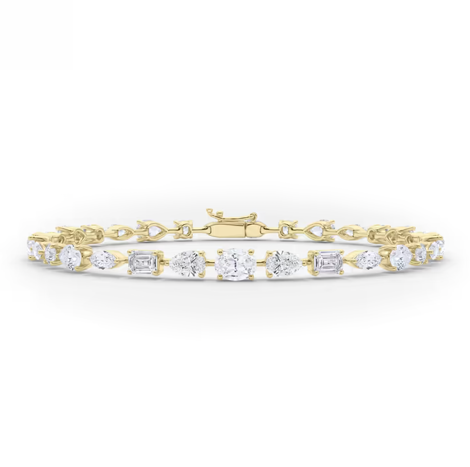 Mix Fancy Shape Tennis Bracelet.