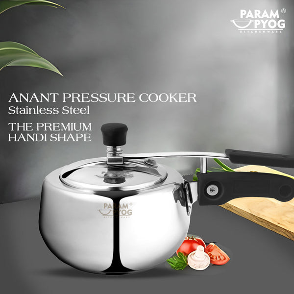 Param Upyog Anant Stainless Steel Induction Pressure Cooker (3 liter)