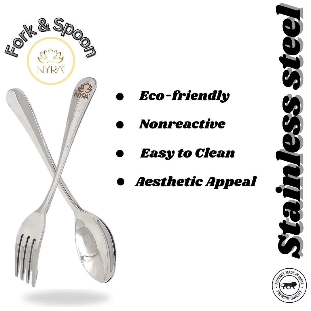 features of Cutlery Set of 12 Stainless Steel Cutlery - 6 & Forks - 6