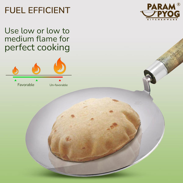 Param Upyog Stainless Steel Heavy Tawa 10' - 5mm Thick