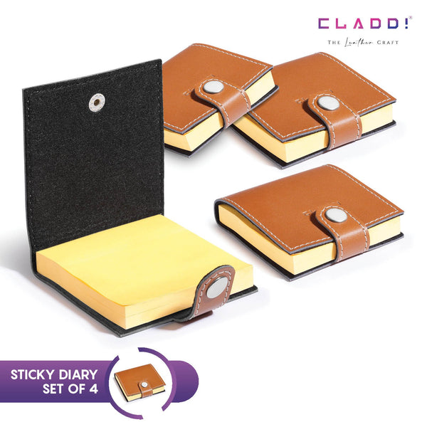 4 Leather Sticky Diary- Best Seller