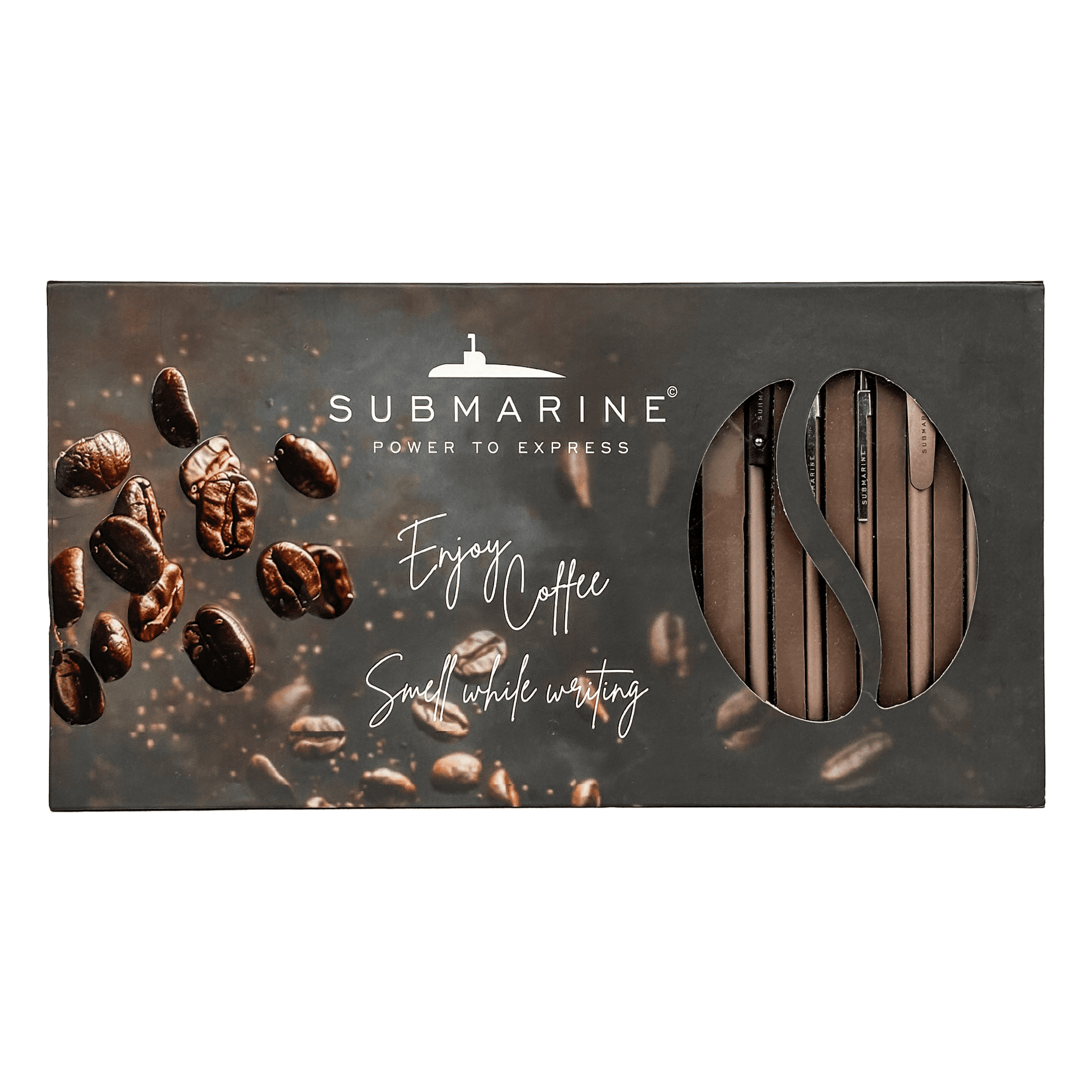 Submarine Premium Coffee Aroma Pen & Diary Gift Set
