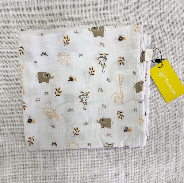 Muslin Cotton Baby Blankets in 6 layered & 8 layered thickness