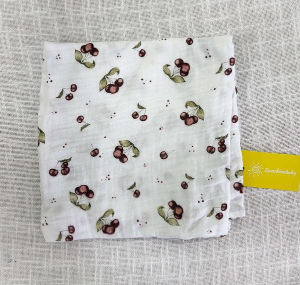 Muslin Cotton Baby Swaddles in 2 layered( 110*110 cms)