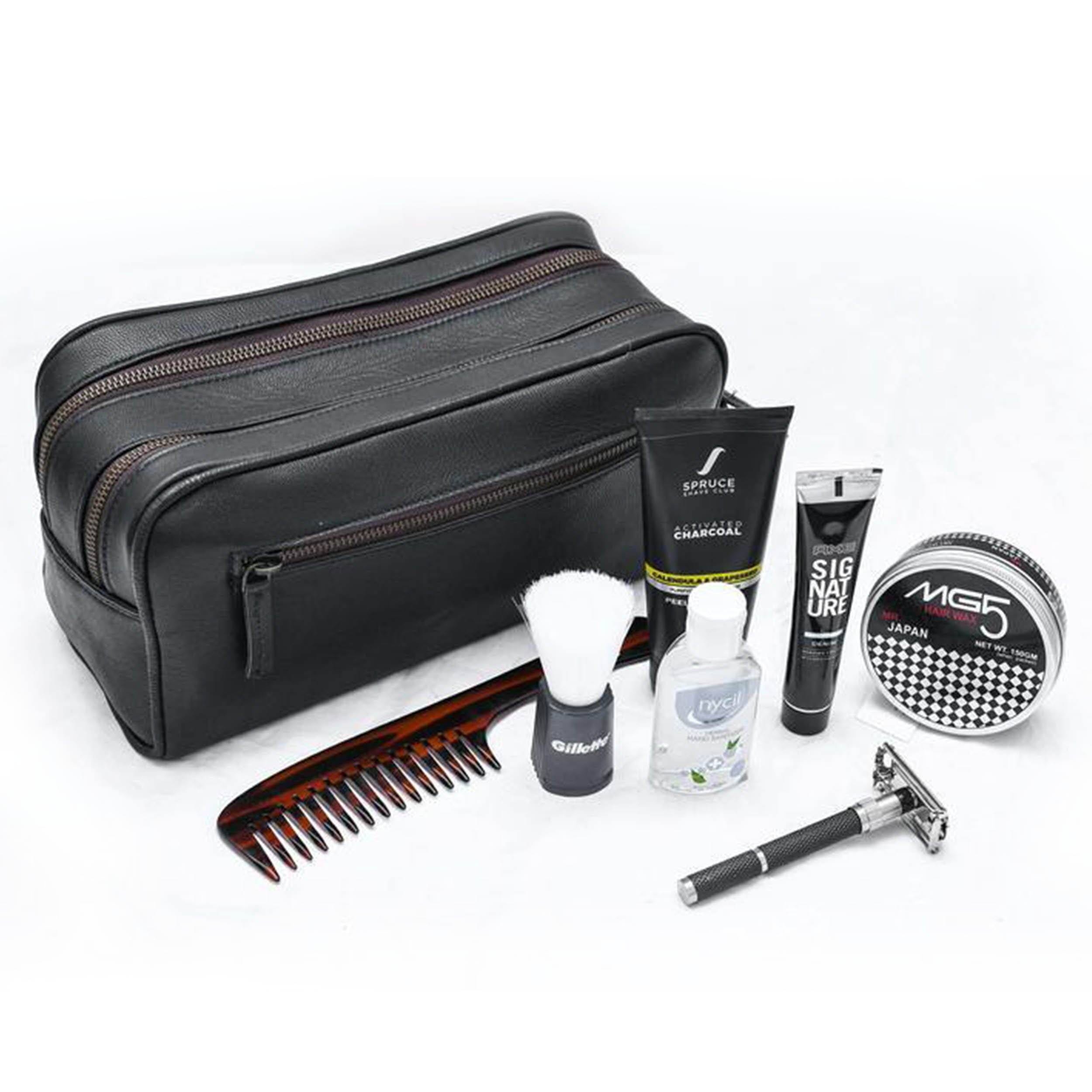 Shop Leather Toiletry Travel Bag from Classy Leather Bags Bags