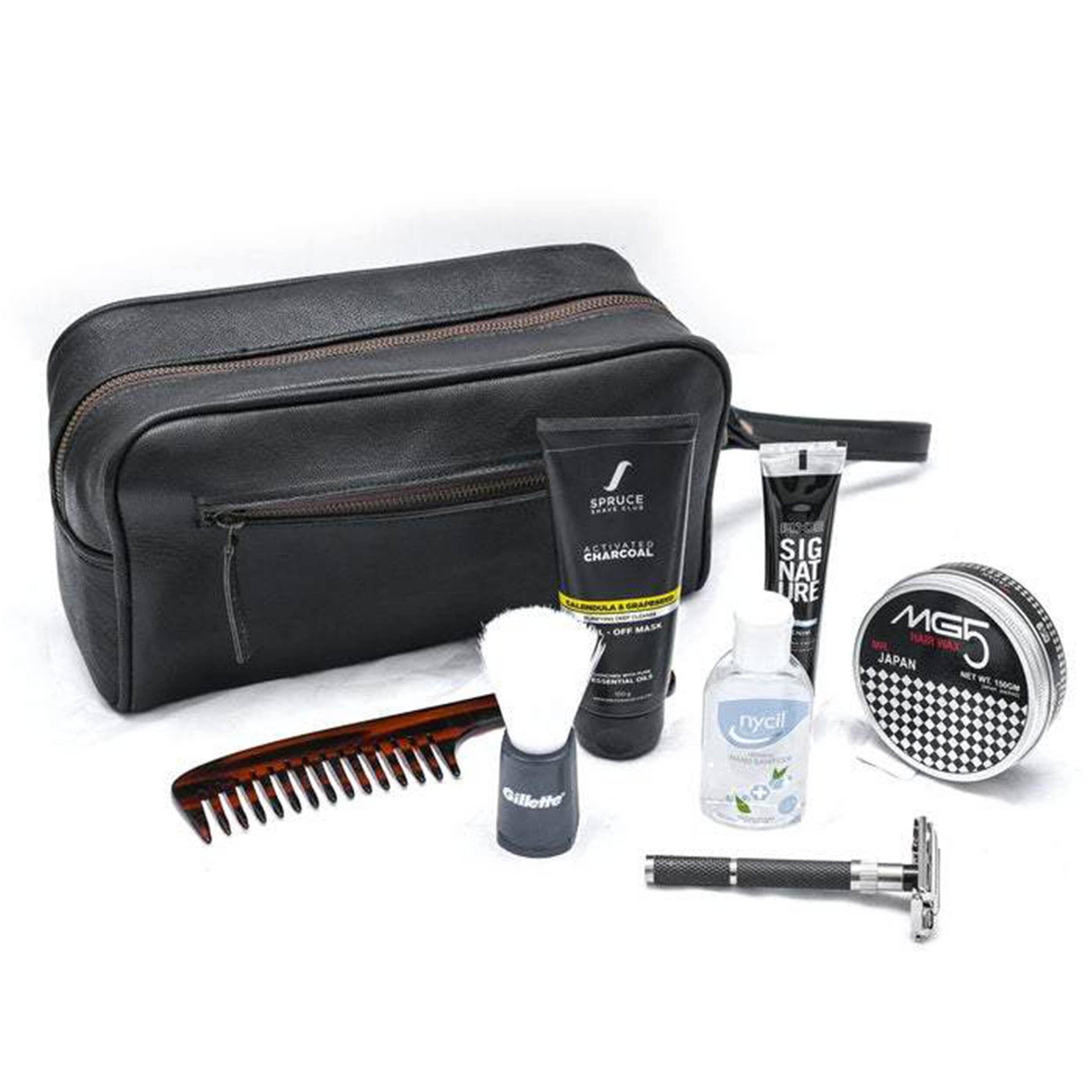 Personalized Leather Toiletry Bag from Classy Leather Bags Bags