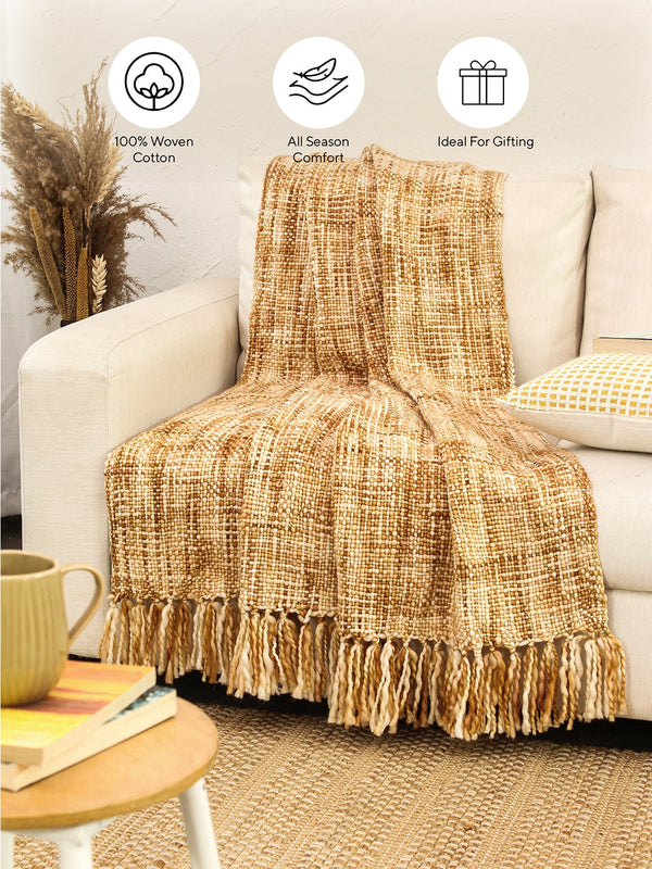 Saanjh Throw (Beige)