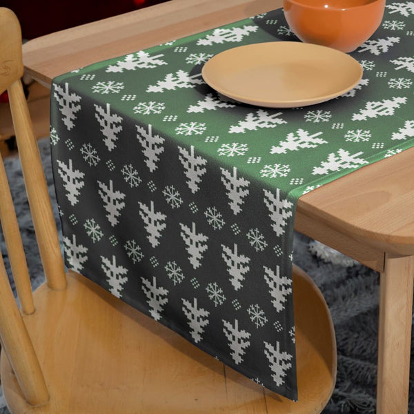 Evergreen Charm Christmas Table Runner
