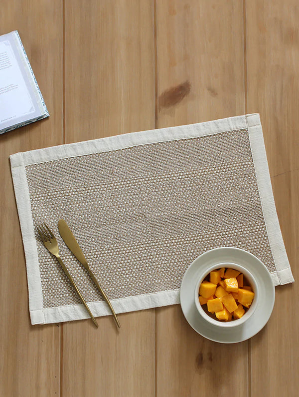 Mararikulam Placemat Set Of 2 Placemats Beige